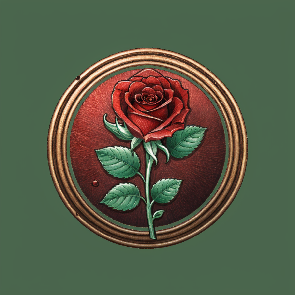 <lora:bg3_classicons_offset_mix2:1> icon,  red circle, rose